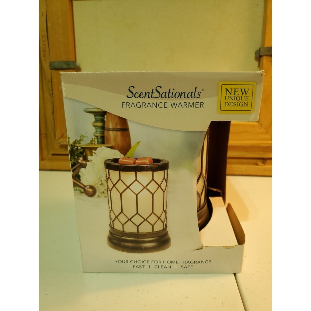 New ScentSationals Full-Size Wax Warmer, Bronze Lantern, with Soft 25 Watt Bulb